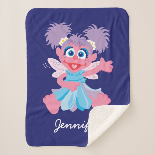 Couverture Sherpa Abby Cadabby Fairy | Ajouter Votre Nom (Devant)