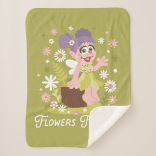 Couverture Sherpa Abby Cadabby   Fleurs pour toujours