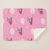 Couverture Sherpa Abby Doodley Cloud Motif (Devant (Horizontal))