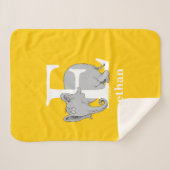 Couverture Sherpa ABC du Dr Seuss : Lettre E - Blanc | Ajouter Votre (Devant (Horizontal))