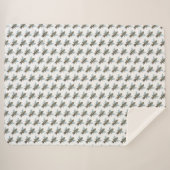 Couverture Sherpa abeille (blanche) (Devant (Horizontal))