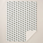 Couverture Sherpa Abeille de miel (blanche) - Sherpa Blanket (Devant)