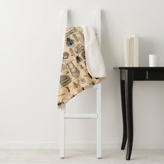 Couverture Sherpa Abeille Insecte Bug Wasp Histoire naturelle abeill (En situation)