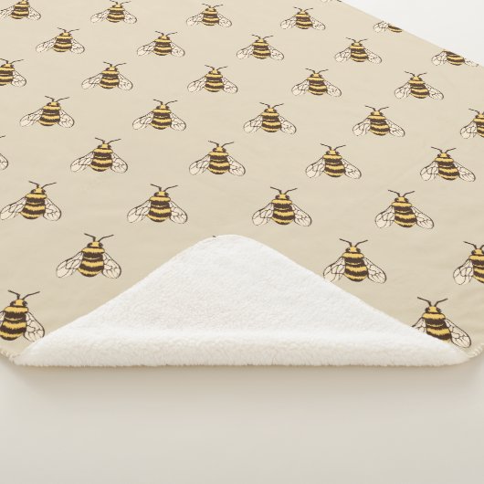 Couverture Sherpa Abeilles à bosses à main (3/4)