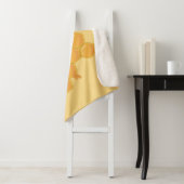 Couverture Sherpa Abeilles de miel et conception de peigne de miel (En situation)