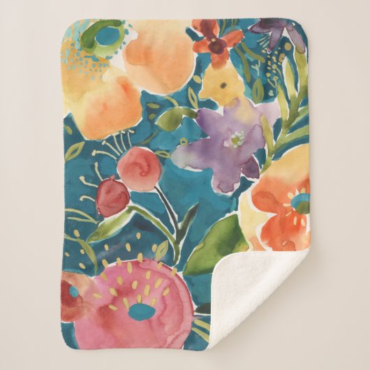 Couverture Sherpa Abondante florale I (Devant)