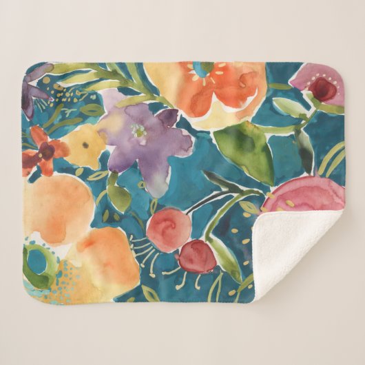 Couverture Sherpa Abondante florale I (Devant (Horizontal))