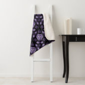 Couverture Sherpa Abstract art eyes and diamond watercolour pattern  (En situation)