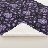 Couverture Sherpa Abstract art eyes and diamond watercolour pattern  (3/4)