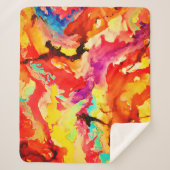 Couverture Sherpa Abstract art Pattern (Devant)