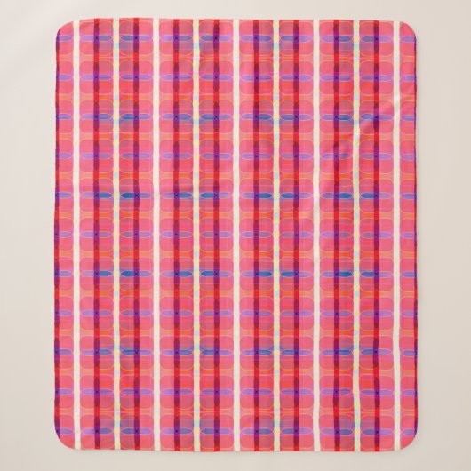 Couverture Sherpa abstract background, colorful intersecting striped (Devant)