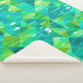 Couverture Sherpa Abstract background. green mosaic (3/4)