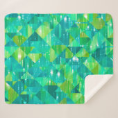Couverture Sherpa Abstract background. green mosaic (Devant (Horizontal))