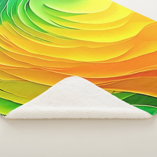 Couverture Sherpa Abstract Color Energy Flow Design (3/4)