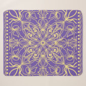 Couverture Sherpa Abstract floral pattern. geometry, mandala design (Devant (Horizontal))
