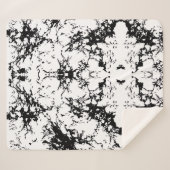 Couverture Sherpa Abstract Ink Splatter Sherpa Blanket (Devant (Horizontal))