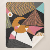Couverture Sherpa Abstract modern triangles background pattern illus (Devant)