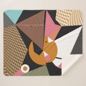 Couverture Sherpa Abstract modern triangles background pattern illus (Devant (Horizontal))