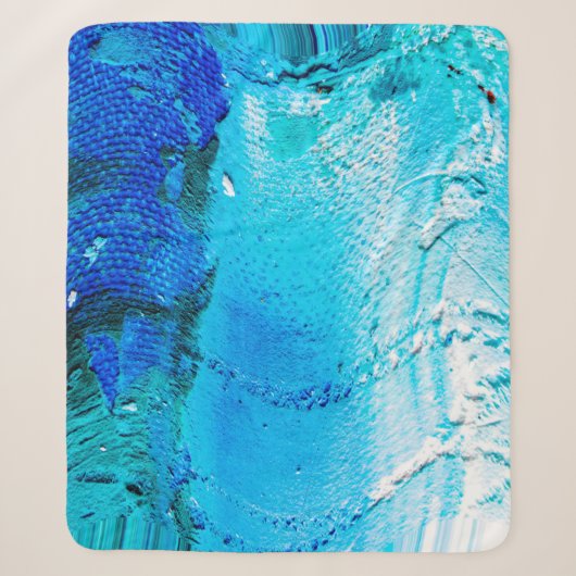 Couverture Sherpa Abstract oil paint texture on canvas, background.  (Devant)