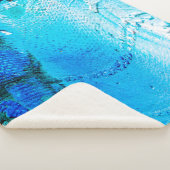 Couverture Sherpa Abstract oil paint texture on canvas, background.  (3/4)