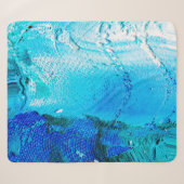 Couverture Sherpa Abstract oil paint texture on canvas, background.  (Devant (Horizontal))