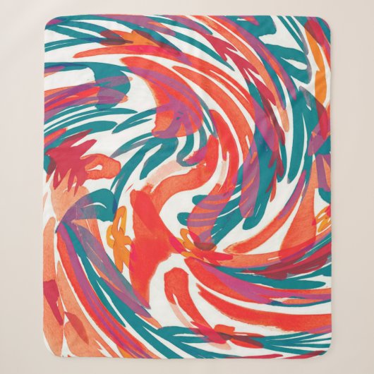 Couverture Sherpa Abstract painting texture. Art wallpaper. Simple d (Devant)