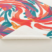 Couverture Sherpa Abstract painting texture. Art wallpaper. Simple d (3/4)