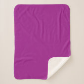 Couverture Sherpa Abstract purple Solid Plain Color (Devant)
