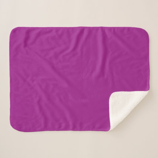 Couverture Sherpa Abstract purple Solid Plain Color (Devant (Horizontal))