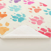 Couverture Sherpa Abstract seamless pattern - bright colorful ink pr (3/4)