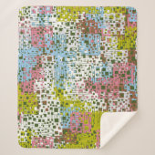 Couverture Sherpa Abstract seamless pattern. Paints of the spring la (Devant)