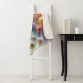 Couverture Sherpa Abstract Watercolor Florals Print (En situation)