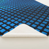 Couverture Sherpa Abstract wave design blue (3/4)