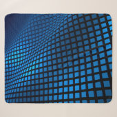 Couverture Sherpa Abstract wave design blue (Devant (Horizontal))