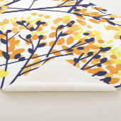 Couverture Sherpa Abstrait arbre d'automne Motif moderne (3/4)