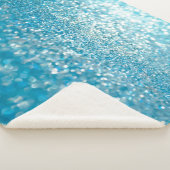 Couverture Sherpa Abstrait bleu, arrière - plan artistique. (3/4)