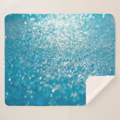 Couverture Sherpa Abstrait bleu, arrière - plan artistique. (Devant (Horizontal))