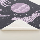 Couverture Sherpa Abstrait cosmos sans couture motif, arrière - plan (3/4)