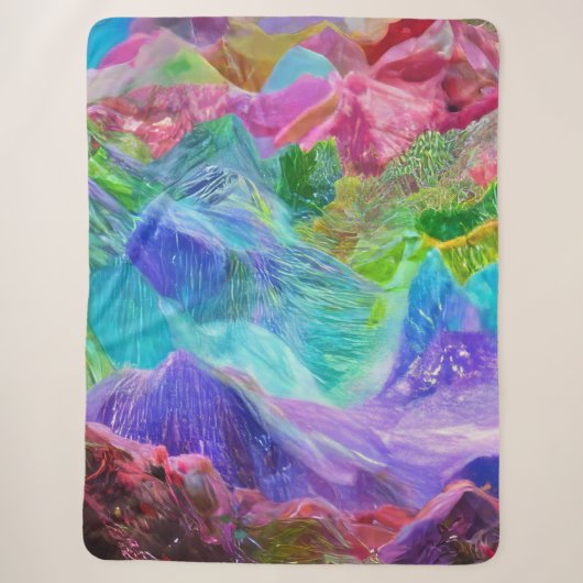 Couverture Sherpa Abstrait de Crystal Mountain (Devant)