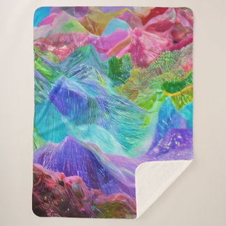 Couverture Sherpa Abstrait de Crystal Mountain