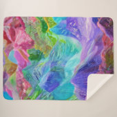 Couverture Sherpa Abstrait de Crystal Mountain (Devant (Horizontal))