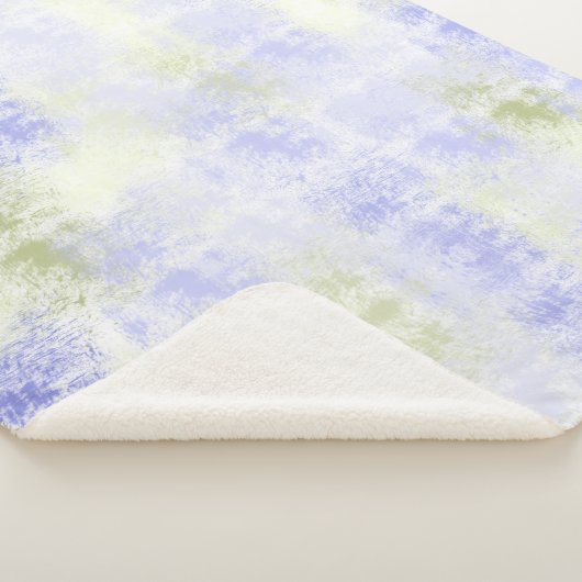 Couverture Sherpa Abstrait d'olive violette (3/4)