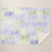 Couverture Sherpa Abstrait d'olive violette (Devant (Horizontal))