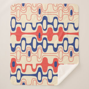 Couverture Sherpa Abstrait du milieu du siècle : design moderne et t