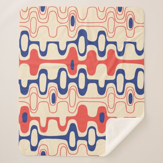 Couverture Sherpa Abstrait du milieu du siècle : design moderne et t (Devant)
