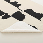 Couverture Sherpa Abstrait Dual Face (3/4)
