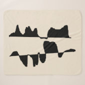 Couverture Sherpa Abstrait Dual Face (Devant (Horizontal))