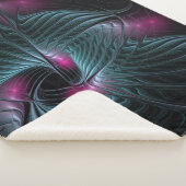 Couverture Sherpa Abstrait Imaginaire coloré fractal (3/4)