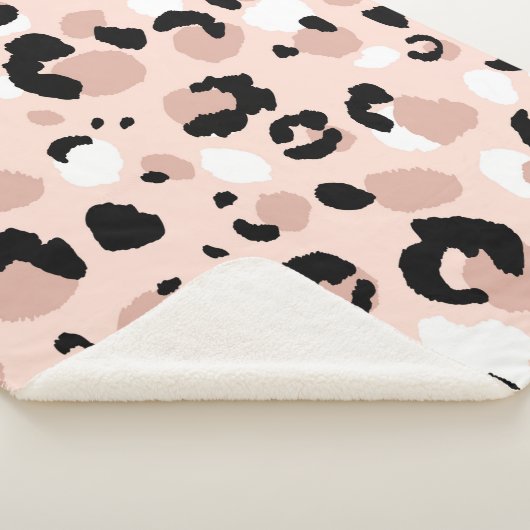 Couverture Sherpa Abstrait moderne léopard sans couture motif. Anima (3/4)