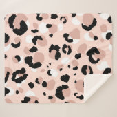 Couverture Sherpa Abstrait moderne léopard sans couture motif. Anima (Devant (Horizontal))